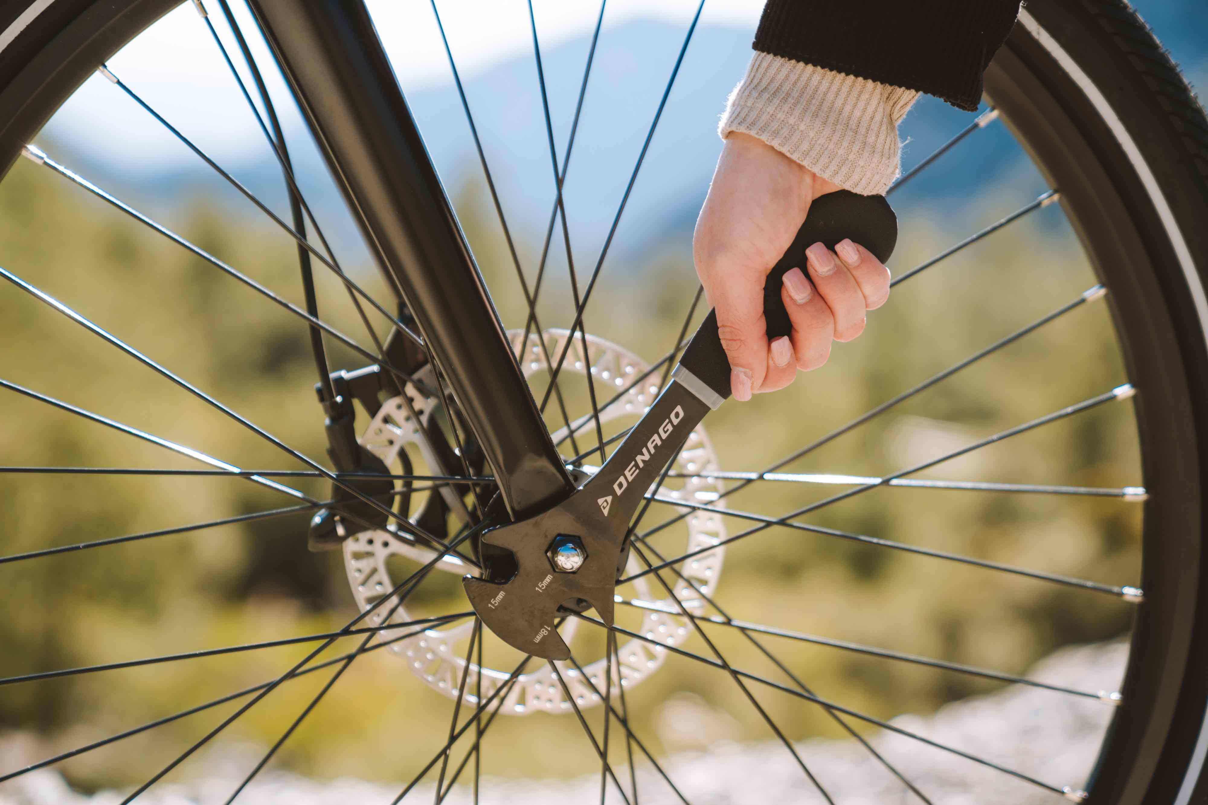 Bicycle repair workspace prepared for maintenance assessments and customer consultations